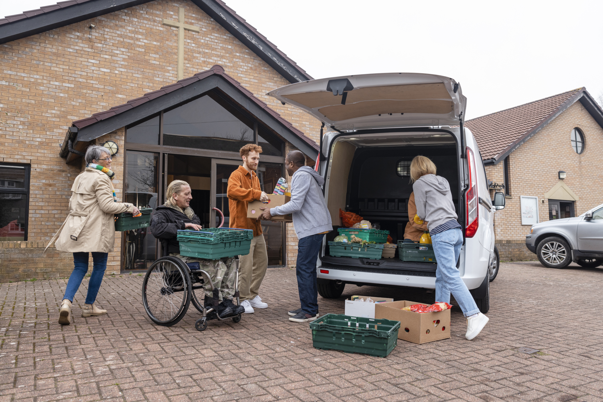 Foodbank outside church